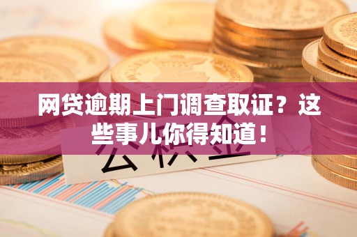珠山网贷逾期上门调查取证？这些事儿你得知道！